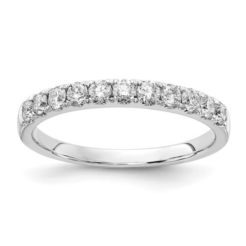 14K White Gold Lab Grown Diamond VS/SI GH, 1/2ct Wedding Band