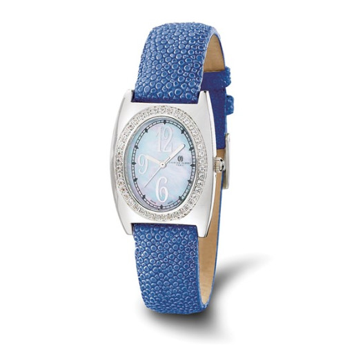 Ladies Charles Hubert Blue Stingray 0.75ct. Diamond 29x32mm Watch