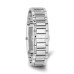 Ladies Charles Hubert Crystal Bezel White Dial 21x46mm Watch