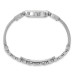 Charles Hubert Stainless Steel Wire Bangle Silver Dial Watch