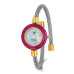 Charles Hubert Gold-finish 7 Color Bezels Stainless Steel Bangle Watch