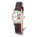 Disney Adult Size Brown Leather Strap Mickey Mouse Watch