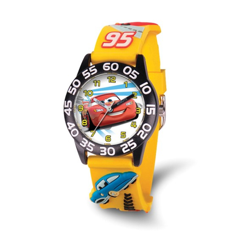 Disney Kids Cars Lightning McQueen Acrylic Time Teacher Watch