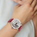 Disney Adult Size Red Strap Mickey Mouse with Moving Arms Watch