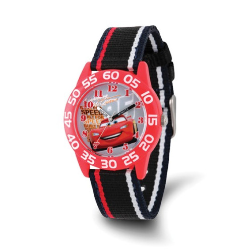 Disney Kids Cars Lightning McQueen Acrylic Time Teacher Watch