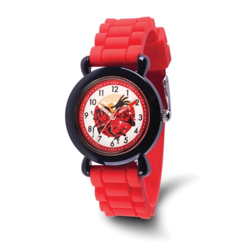 Disney Kids Incredibles 2 Red Band Time Teacher Watch