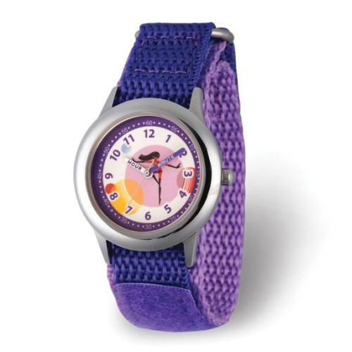 Disney Kids Incredibles 2 Daughter Purple Nylon Time Teacher Watch