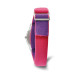 Disney Kids Fancy Nancy Pink Nylon Band Time Teacher Watch