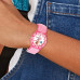 Disney Kids Fancy Nancy Pink Nylon Band Time Teacher Watch