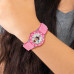 Disney Kids Fancy Nancy Pink Nylon Band Time Teacher Watch