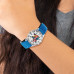 Disney Kids Inside Out Blue Nylon Band Time Teacher Watch