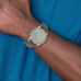 Charles Hubert Mens Stainless Steel Grey Dial Dual Time Watch