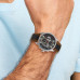 Charles Hubert Stainless Steel Chronograph Black Dial Watch