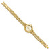 Ladies Charles Hubert Gold-finish Gold Dial Chain Bracelet Watch