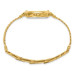 Ladies Charles Hubert Gold-finish Gold Dial Chain Bracelet Watch