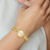 Ladies Charles Hubert Gold-finish Gold Dial Chain Bracelet Watch