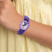 Disney Kids Frozen II Anna Time Teacher Purple Nylon Band Watch