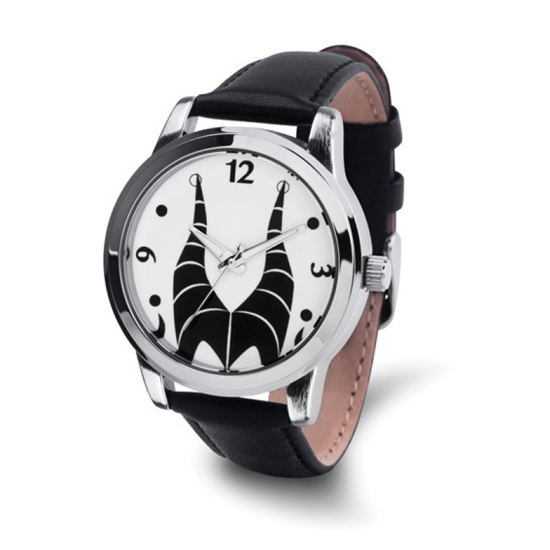 Disney Villains Maleficent Black Leather Watch