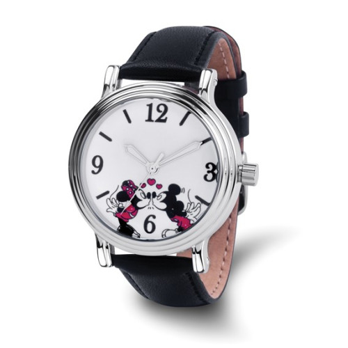 Disney Mickey and Minnie Enamel Sparkle White Watch