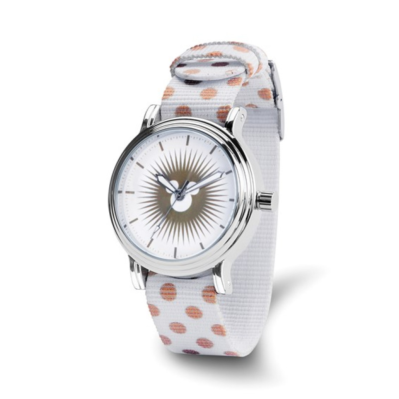 Disney Mickey White/Gold Polka Dot Watch