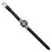 Ladies Charles Hubert Stainless Steel Black Dial Watch