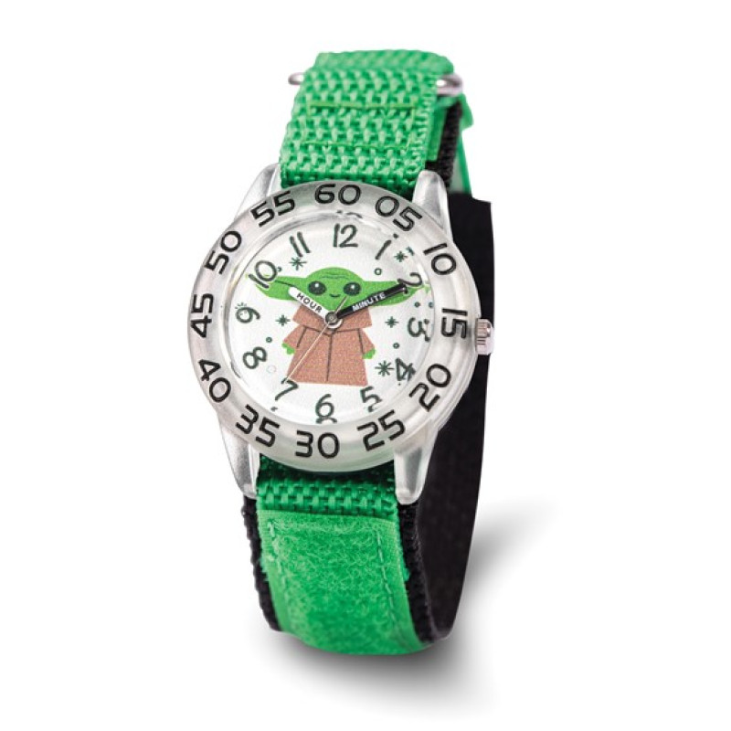 Star Wars The Child, Grogu Kids Green Nylon Time Teacher Watch